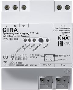 Gira 212200 Spannungsversorgung 320 mA Drossel KNX REG