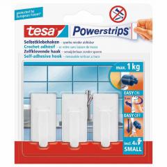 TESA 57530-13-0 PowerStrips Haken Cl. ws. 3 Stck., small