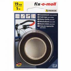 FIX-O-MOLL 3563312 Gewebeband sw 5m 19mm