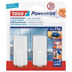 TESA 58010-44-0 PowerStripsHaken ws.Clas. 2 Stck. Large
