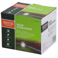 Siena Garden 681995 Solar Steinleuchte, 3 LED Kunstharz, 10x10x13,6cm