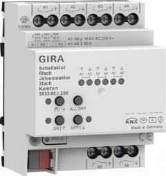 Gira 503300 6f/3f 16 A REG Kmf KNX Secure Schalt-/Jalousieaktor