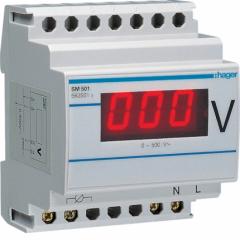 Hager SM501 Voltmeter digital 0-500 V