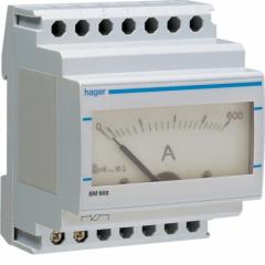 Hager SM600 Amperemeter fuer Wandlermessung analog