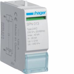 Hager SPN013 Steckmodul 1polig 40kA Typ2 440V