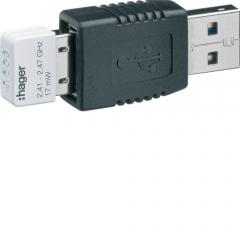 Hager HTG460H USB-Wlan-Dongle mit Verlaengerung