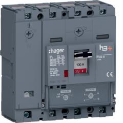 Hager HES101DC h3+ P160 4P4D 100A 70kA Leistungsschalter