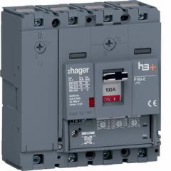 Hager HES101GC h3+ P160 4P4D 100A 70kA Leistungsschalter