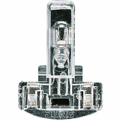 Jung 95 Glimmlampe für Schalter und Taster, 230 V ~, 0, 5 mA, weiß