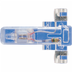 Jung 98-220 Glimmlampe für Schalter Aus 3-polig, 230 V ~, 1, 1 mA, weiß