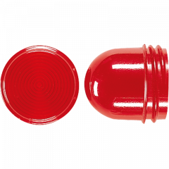 Jung 37.05 Schraubhaube flach, für Leuchtmittel mit max. 35 mm Gesamtlänge, Thermoplast, rot