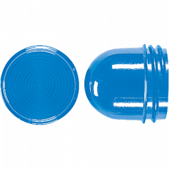 Jung 37.08 Schraubhaube flach, für Leuchtmittel mit max. 35 mm Gesamtlänge, Thermoplast, blau