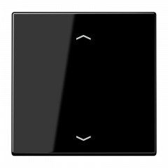 Jung ENOLS990PSW EnOcean Funk-Wandsender 2-kanalig, mit Pfeilsymbolen, Serie LS, schwarz