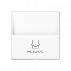 Jung A590CARDWW Hotelcard-Schalter (ohne Taster-Einsatz), Hotelcard, Serie AS/A, alpinweiß