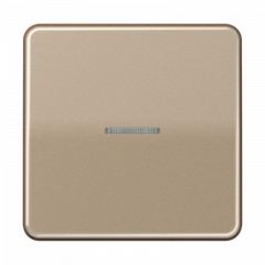 Jung CD590KO5GB Wippe 1fach mit Lichtleiter, Aluminium eloxiert, Serie CD, gold-bronze