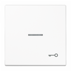 Jung LS990KO5TWW Wippe mit Lichtleiter, Symbol Tür, Duroplast, Serie LS, alpinweiß