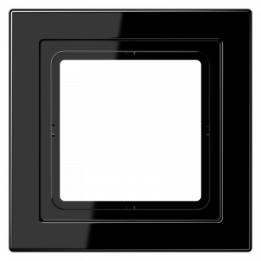 Jung LSD981SW Rahmen 1fach, senkrechte und waagerechte Montage, Duroplast, LS-DESIGN, schwarz