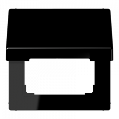 Jung LS990BFKLSW Klappdeckel mit Rückstellfeder, Thermoplast, Serie LS, schwarz