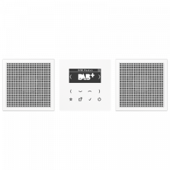 Jung DABLS2WW Smart Radio DAB+, Set Stereo, Serie LS, alpinweiß