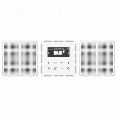 Jung DABCD2WW Smart Radio DAB+, Set Stereo, Serie CD, alpinweiß