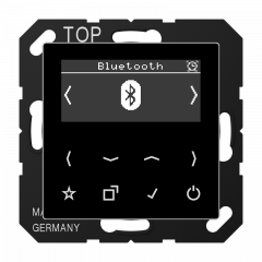 Jung DABABTSW Smart Radio DAB+ Bluetooth®, Serie AS/A, schwarz