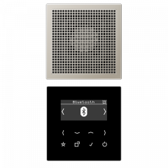 Jung DABES1BT Smart Radio DAB+ Bluetooth®, Set Mono, Serie LS, Edelstahl