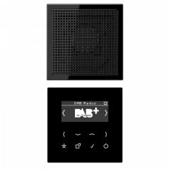 Jung DABLS1SW Smart Radio DAB+, Set Mono, Serie LS, schwarz
