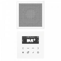 Jung DABLS1WW Smart Radio DAB+, Set Mono, Serie LS, alpinweiß