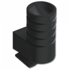 Jung 13SW Einführungsschieber für Rohr mit Außendurchmesser bis 16 mm, Thermoplast, schwarz