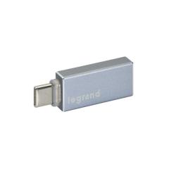 Legrand 050692 USB-Adapter USB-A/USB-C Aluminium USB3.1