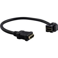MERTEN MEG4583-0002 mit Kabelpeitsche schwarz HDMI-Keystone