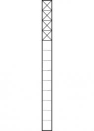 Siedle KSF 613-4 W Kommunikations-Stele Freistehend in Weiß