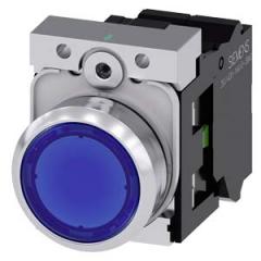 Siemens 3SU1152-0AB50-3BA0 Drucktaster beleuchtet 22mm rund blau 1S