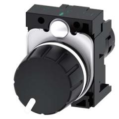 Siemens 3SU1200-2PQ10-1AA0 Potentiometer 22mm rund schwarz 1K Ohm