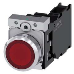 Siemens 3SU1152-0AB20-3FA0 Drucktaster beleuchtet 22mm rund rot 1S1OE