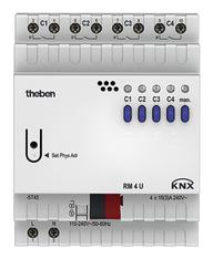 Theben 4940223 Schaltaktor RM 4 U KNX FIX1-Modul 4fach