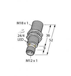 Turck 46145 BI5-M18-AP6X-H1141 M18 Induktiver Sensor