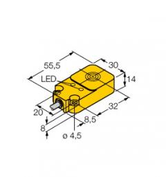 Turck 1608700 BI10U-Q14-AP6X2 Uprox Induktiver Sensor