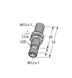 Turck 40102 BI2-M12-Y1X-H1141 Induktiver Sensor