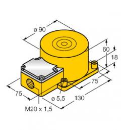 Turck 10074 NI50-K90SR-Y1 Induktiver Sensor
