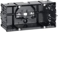TEHALIT GLS55002 2fach schwarz BR/BRN C-Profil Geräteeinbaudose