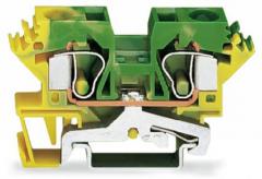 Wago 284-607 10qmm grün-gelb 2 Leiter Schutzleiterklemme