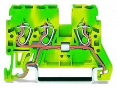 Wago 870-687 COMPACT PE grün-gelb 3 Leiter Schutzleiterklemme