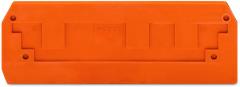 Wago 284-339 für 3Leiter orange Abschlussplatte u. Zwischenplatte