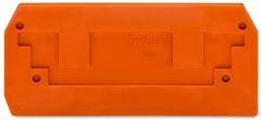 Wago 284-328 für 2Leiter orange Abschlussplatte u. Zwischenplatte