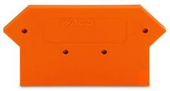 Wago 281-317 orange Abschlussplatte u. Zwischenplatte