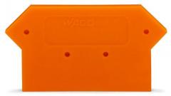Wago 284-317 orange Abschlussplatte u. Zwischenplatte