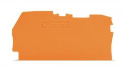 Wago 0,8mm dick orange Abschluss- Zwischenplatte