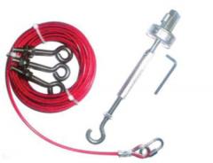 ABB Stotz-Kontakt 10M Wire Kit, Gal , LS WIRE KIT 10 Seilzugset 10 m Seil, 5 x Augenschrauben 1 x Spanner / Greifer , 2TLA050210R0130