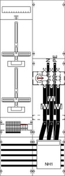 ABB Striebel & John KA4210ML Mess- und Wandlerfeld BH5 vorverdrahtet mit Zählerkreuz , 2CPX033800R9999